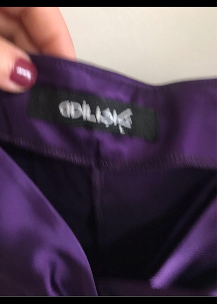 Adil Işık gece elbisesi saten - Görsel 3