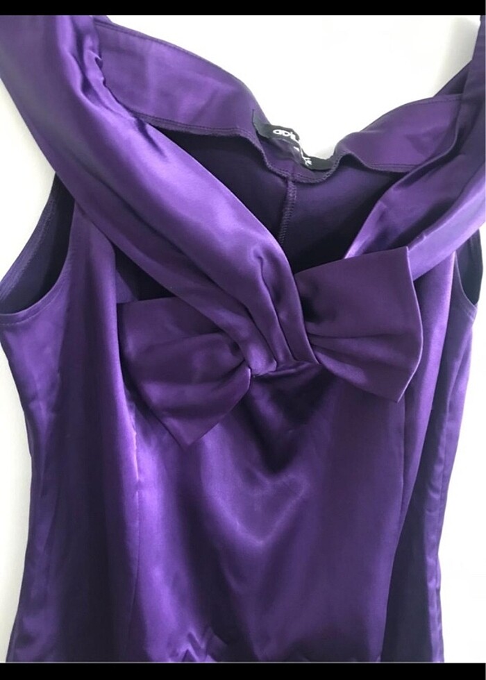 Adil Işık gece elbisesi saten - Görsel 4