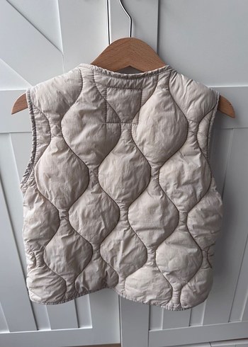 Zara bebek Bej Kolsuz Fermuarlı Yelek - Görsel 2