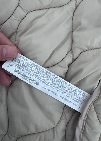 Zara bebek Bej Kolsuz Fermuarlı Yelek - Görsel 3