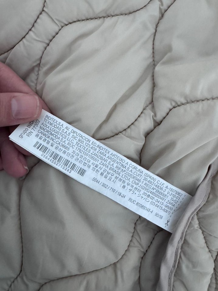 Zara bebek Bej Kolsuz Fermuarlı Yelek - Görsel 3