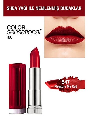  Beden Maybelline 547 kirmizi