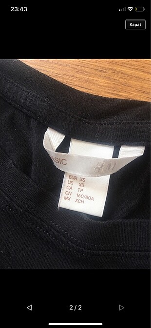 H&M Hm dar elbise