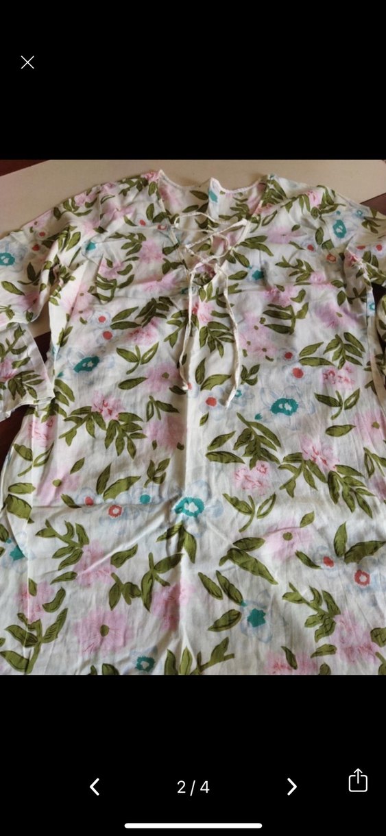 Zeki triko Çiçek Desenli Uzun Kollu pareo - Görsel 3