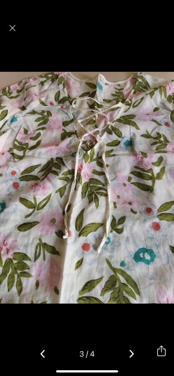 Zeki triko Çiçek Desenli Uzun Kollu pareo - Görsel 4