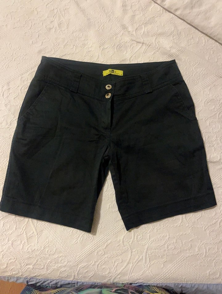 Marks&Spencer Siyah Kadın Bermuda Şort - Görsel 4