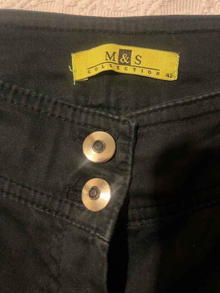Marks&Spencer Siyah Kadın Bermuda Şort - Görsel 5