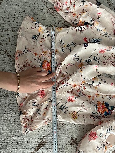 Çiçekli Şifon Bluz - Görsel 7