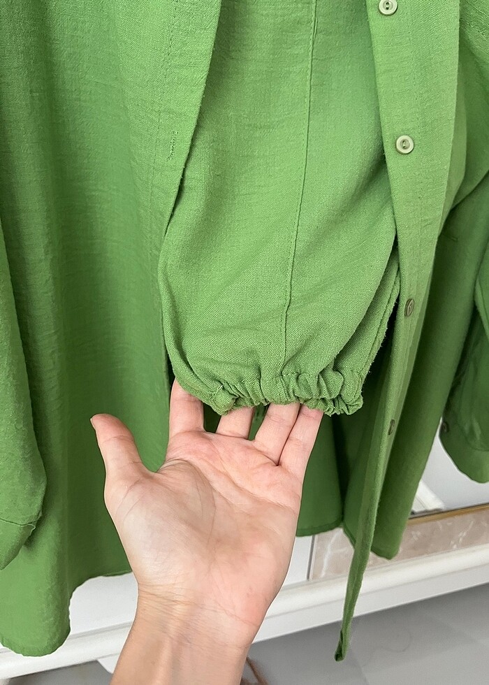 Yeşil Keten Takım - Görsel 2