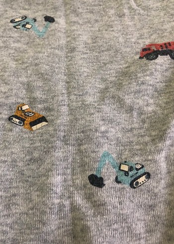 Carter's Carters Gri Kısa Kollu Erkek Bebek Body