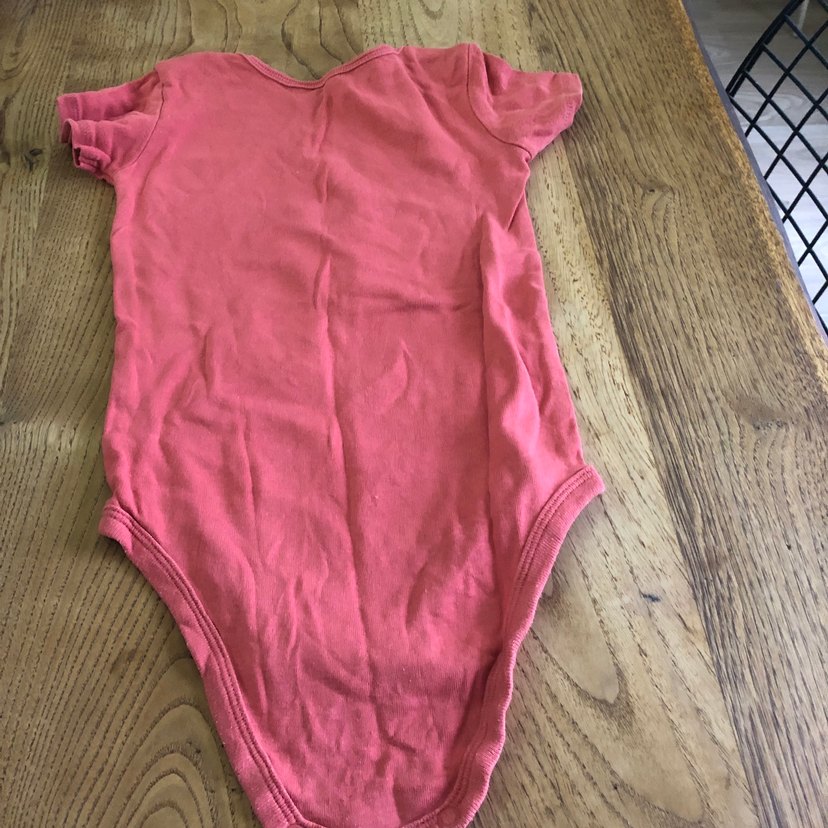 Düğmeli Pembe Kız Bebek Kısa Kollu Body - Görsel 2