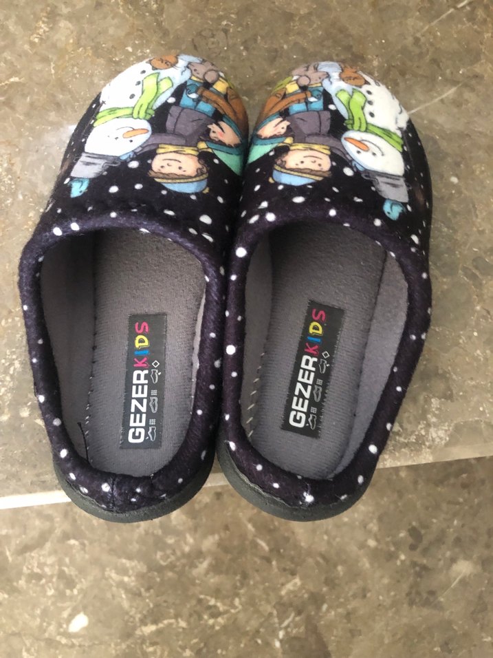 Erkek Çocuk Baskılı Sıcak Ev Terliği - Görsel 2