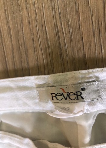 Kadın Beyaz Keten Kumaş Pantolon - Görsel 2