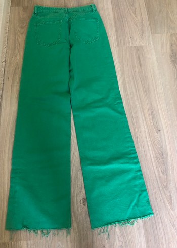 Yeşil  Kadın Kot Pantolon - Görsel 2