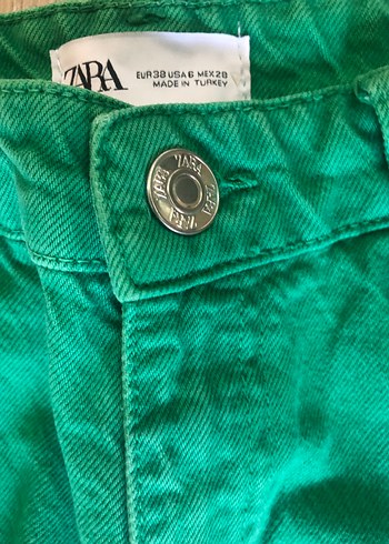 Yeşil  Kadın Kot Pantolon - Görsel 3