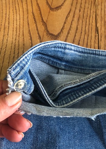 Kadın Mavi kot etek - Görsel 2