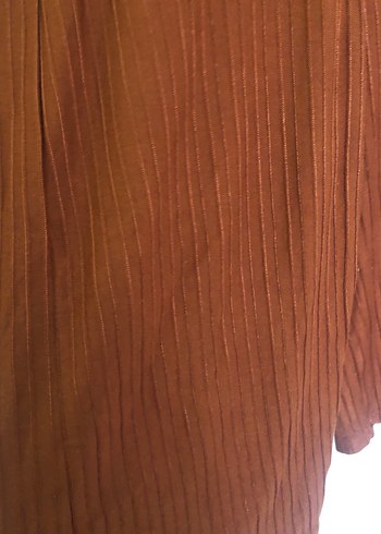 Kadın taba Uzun Pilili İp Askılı tulum - Görsel 3