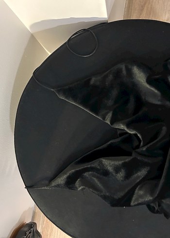 Siyah Drapeli V Yakalı Mini Elbise - Görsel 2