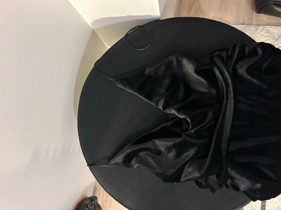 Siyah Drapeli V Yakalı Mini Elbise - Görsel 2