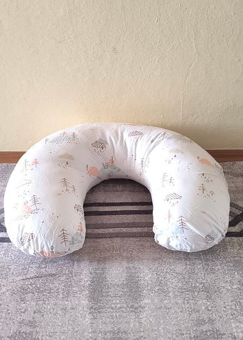 Gri Beyaz bebek oturma destek yastığı - Görsel 2