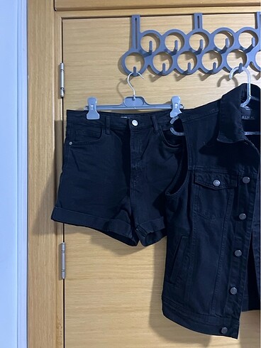 Bershka Takım kot şort ceket