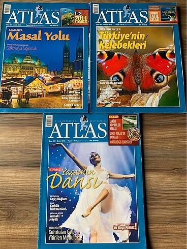 Atlas Dergisi 2010 yılı sayıları.3 Adet