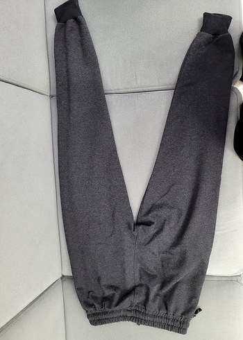 Gri Erkek/Kız Çocuk Jogger Eşofman Altı Fermuarlı - Görsel 2