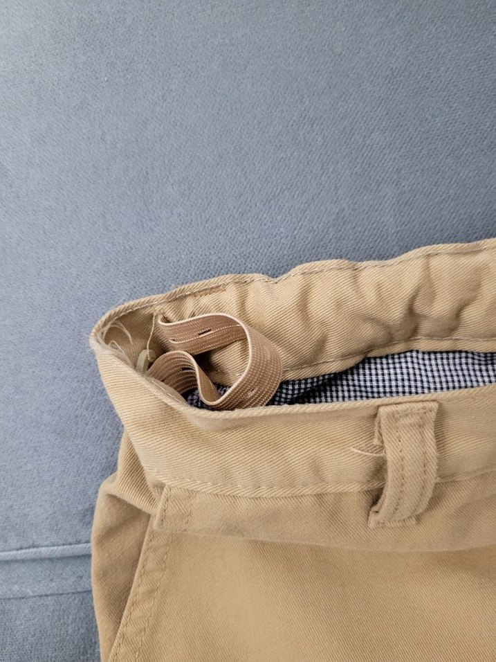 kız çocuk okul pantolonu   Bej Regular Fit Günlük Pantolon - Görsel 2