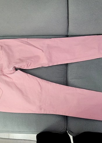 Pembe Kadın Kot Pantolon - Görsel 5