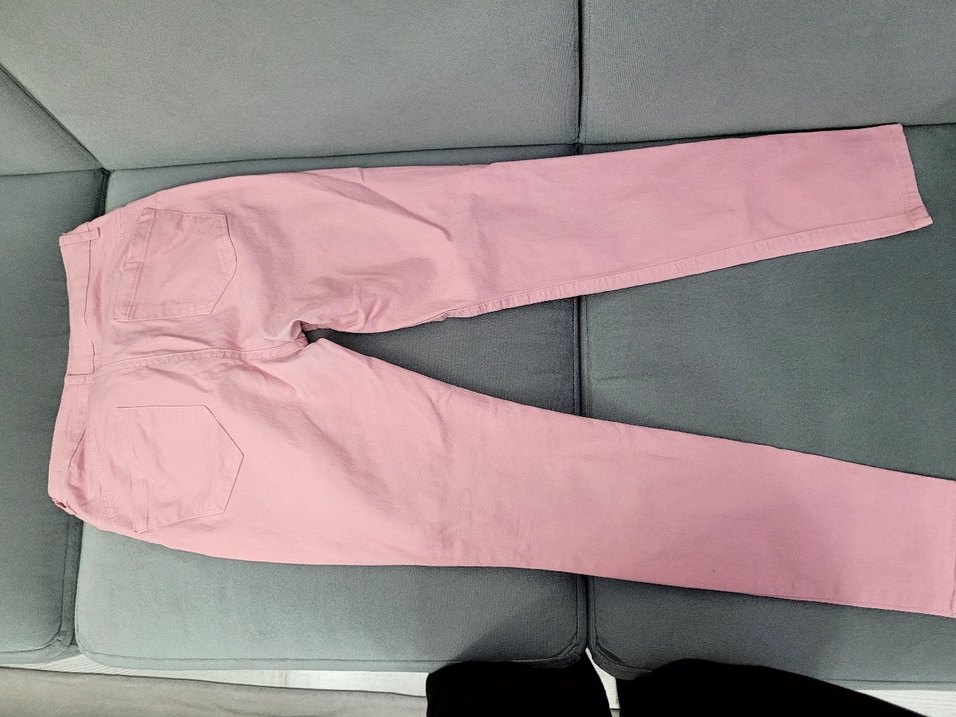 Pembe Kadın Kot Pantolon - Görsel 4