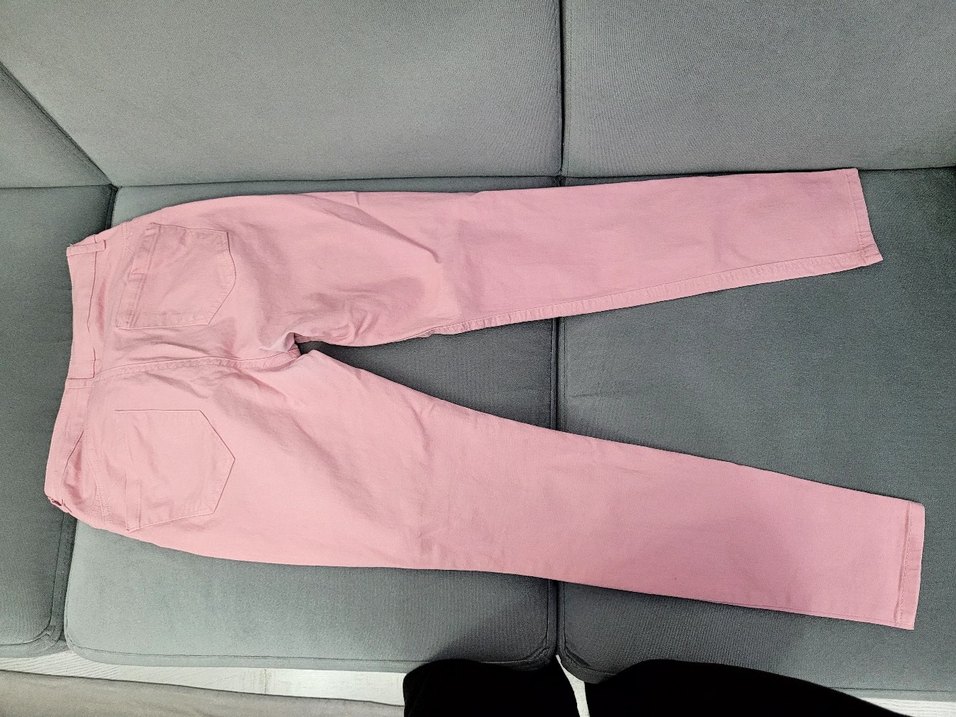 Pembe Kadın Kot Pantolon - Görsel 5