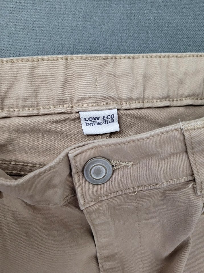 Bej kız Çocuk okul Pantolonu - Görsel 2