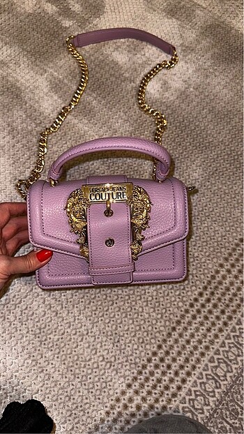  Beden mor Renk Versace couture çanta