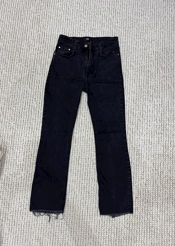 Gri Regular Fit Kadın Midi Kot Pantolon