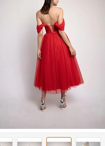 Trendyol & Milla Lenta Moda Kırmızı Puantiyeli Elbise
