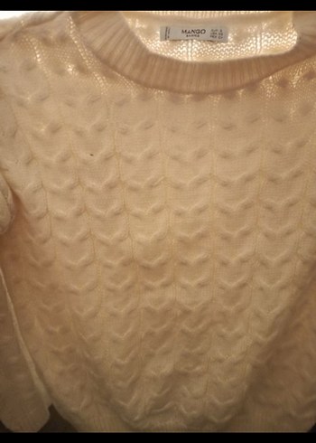 Bej Kadın Örgü Triko Kazak - Görsel 2