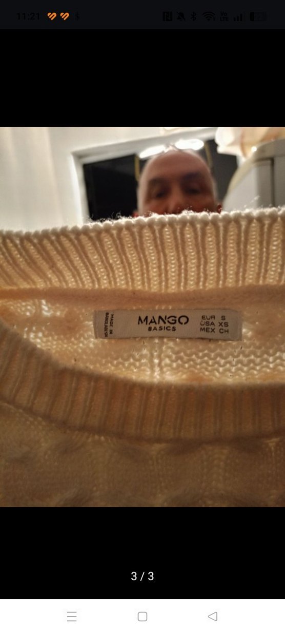 Bej Kadın Örgü Triko Kazak - Görsel 3