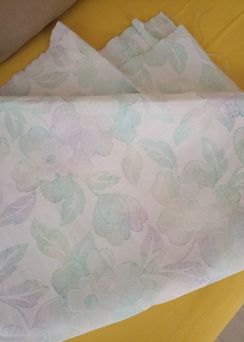 Beyaz Pastel Tonlu Batik Desenli kumaş - Görsel 7