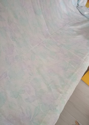 Beyaz Pastel Tonlu Batik Desenli kumaş - Görsel 6