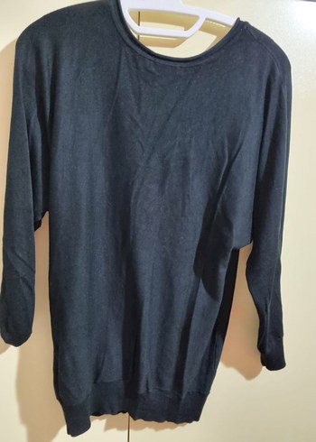 Siyah Kadın Uzun Kollu Sweatshirt - Görsel 2