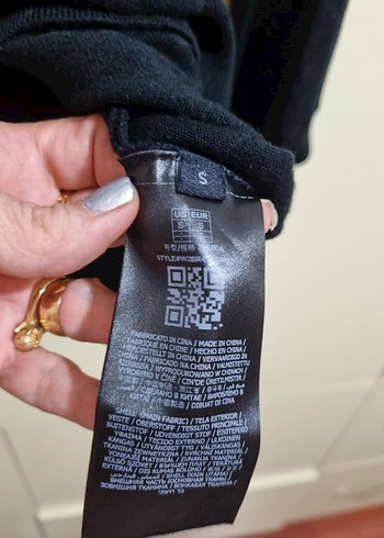 Siyah Kadın Uzun Kollu Sweatshirt - Görsel 4