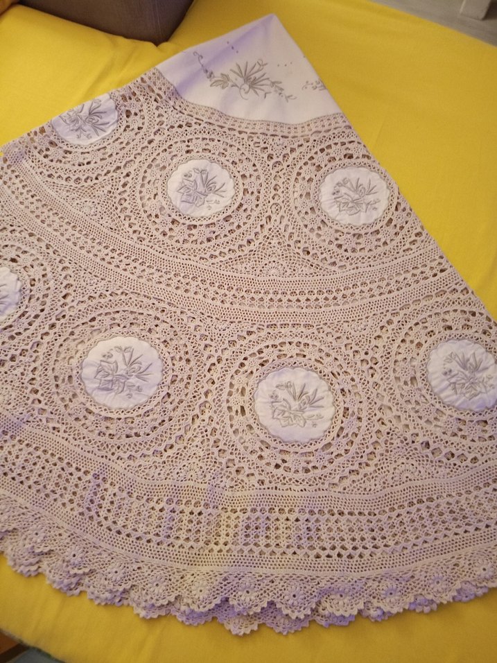 rahibe işi masa örtüsü - Görsel 4