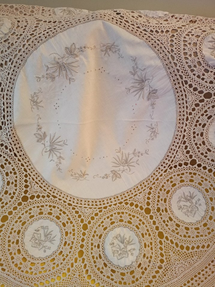 rahibe işi masa örtüsü - Görsel 3