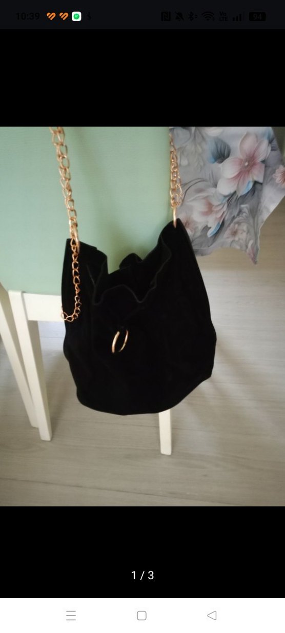 zincir saplı güderi canta - Görsel 2