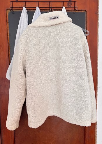 Beyaz Peluş Kadın Ceket - Görsel 2