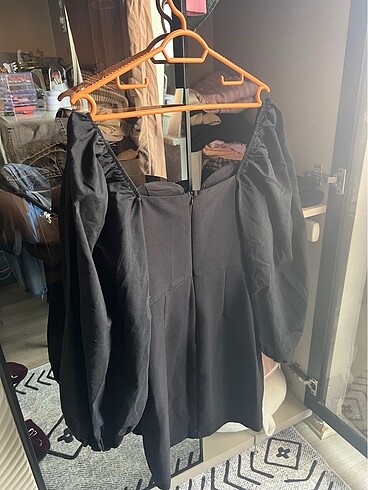 Balon kol elbise - Görsel 5