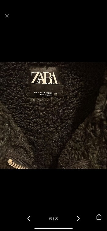 s Beden siyah Renk Zara biker mont
