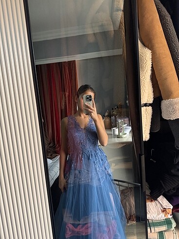 Tül nişan elbisesi - Görsel 5