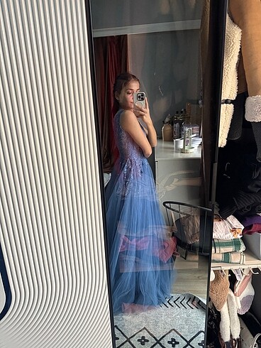 Tül nişan elbisesi - Görsel 6