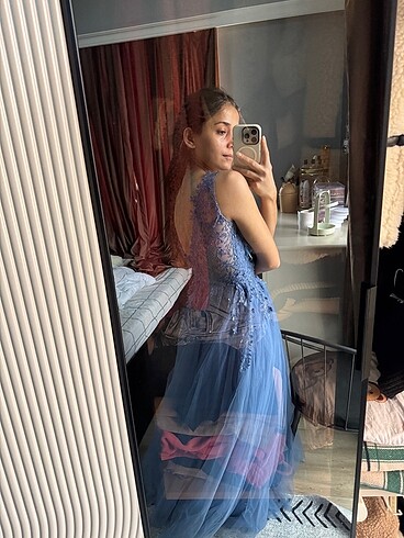 Tül nişan elbisesi - Görsel 8